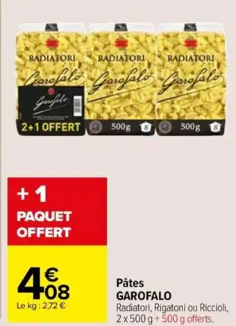 Carrefour Drive Pâtes GAROFALO offre