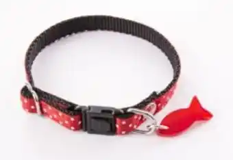 Terranimo Collier pois rouge bicolore pour chat offre