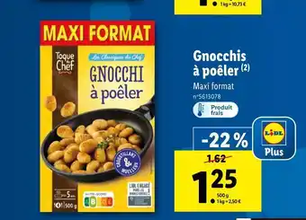 Lidl Toque du chef gnocchis à poêler offre
