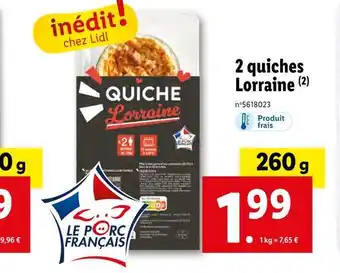 2 quiches lorraine