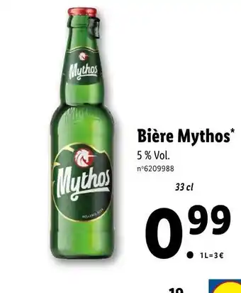 Lidl Mythos bière offre