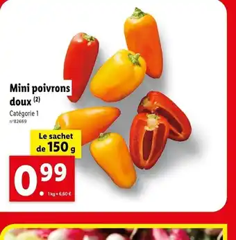 Lidl Mini poivrons doux offre