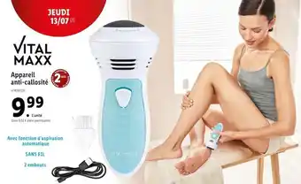 Lidl Vital maxx appareil anti-callosité offre