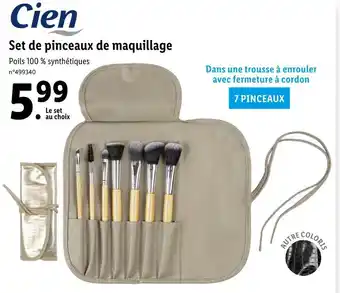 Lidl Cien set de pinceaux de maquillage offre