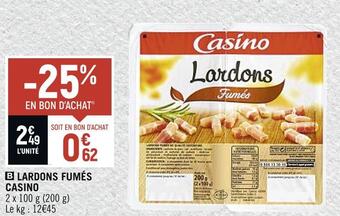 Spar Casino lardons fumés offre