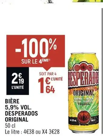 Petit Casino Desperados original bière 5,9% vol. offre