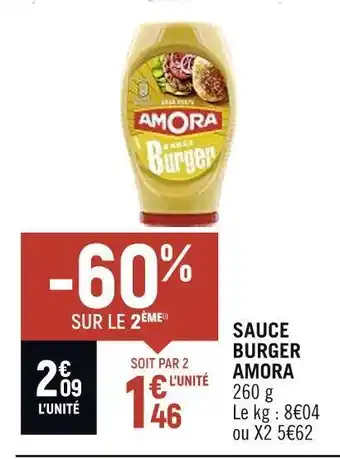 Petit Casino Amora sauce burger offre