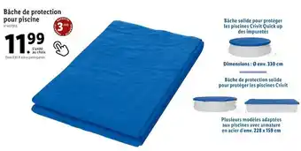 Lidl Crivit bâche de protection pour piscine offre