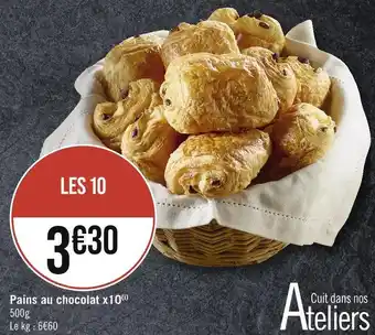 Casino Supermarchés Pains au chocolat x10 offre