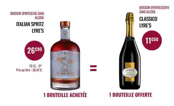 Nicolas Italian spritz lyre’s / classico lyre’s boisson spiritueuse sans alcool offre