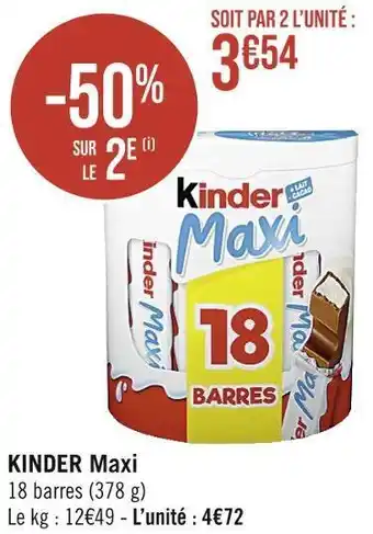 Kinder kinder maxi