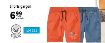 Lidl Lupilu shorts garçon offre