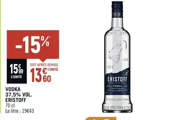 Petit Casino Eristoff vodka 37,5% vol. offre