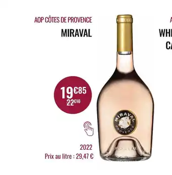 Nicolas Miraval aop côtes de provence offre