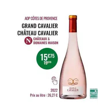 Nicolas Château & domaines maison aop côtes de provence grand cavalier château cavalier offre
