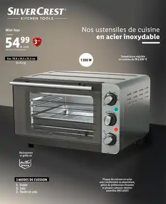 Lidl Silver crest mini-four offre