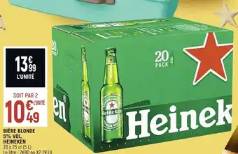 Spar Heineken bière blonde 5% vol. offre