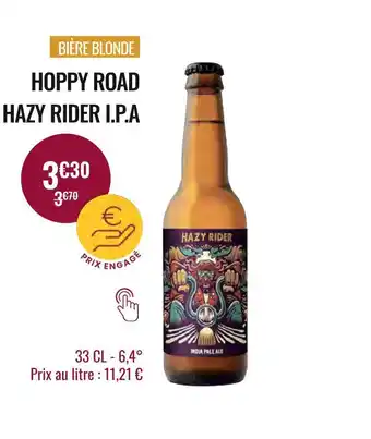 Hoppy road hazy rider i.p.a bière blonde