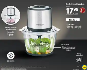 Lidl Silver crest hachoir multifonction offre