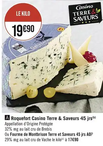 Casino roquefort terre & saveurs 45 jrs