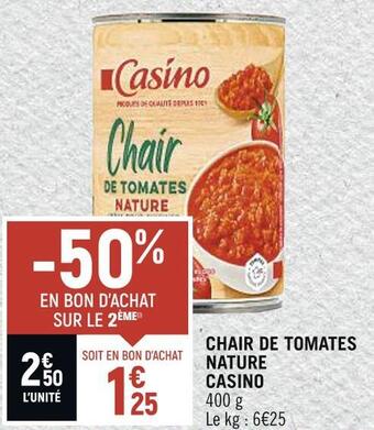 Spar Casino chair de tomates nature offre