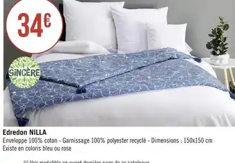 Sincère edredon nilla