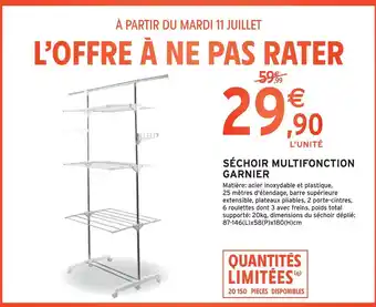 Intermarché Garnier séchoir multifonction offre