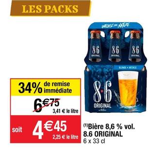 8.6 original bière 8,6 % vol.