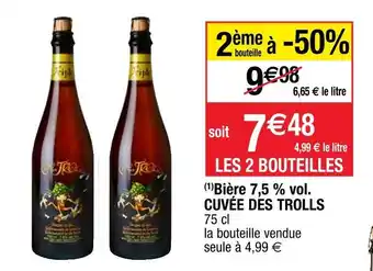 Cora x Carrefour Cuvée des trolls bière 7,5 % vol. offre