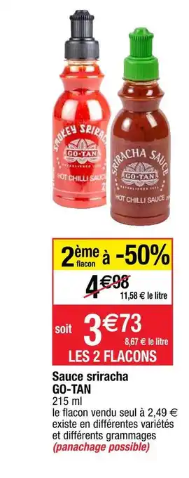Cora x Carrefour Go-tan sauce sriracha offre