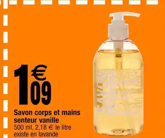 Cora x Carrefour Savon corps et mains senteur vanille offre