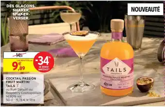 Intermarché Martini cocktail passion fruit martini offre