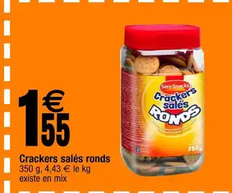 Crackers salés ronds