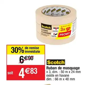 Cora x Carrefour Scotch ruban de masquage offre