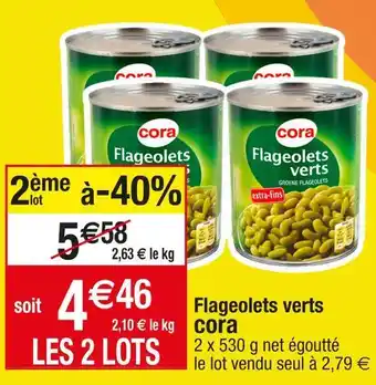 Cora flageolets verts