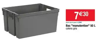 Bac manutention 50 l