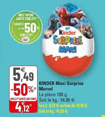 Kinder Maxi Surprise Marvel