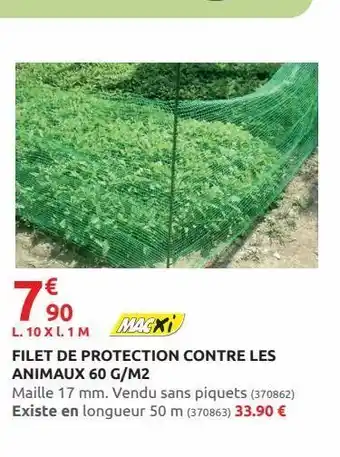Rural Master Filet de protection contre les animaux 60 g/m2 offre