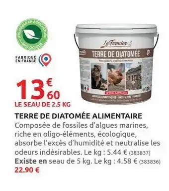 Rural Master Terre de diatomée alimentaire offre