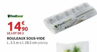 Rural Master Rouleaux sous-vide offre