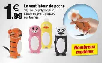 Bazarland Le ventilateur de poche offre
