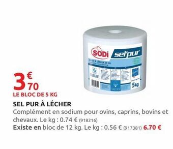 Rural Master Sel pur à lécher offre