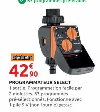 Rural Master Programmateur select offre