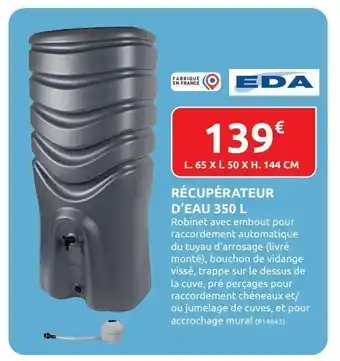Rural Master Récupérateur d`eau 350l offre