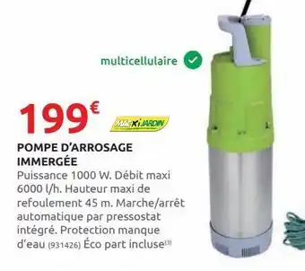 Rural Master Pompe d`arrosage immergée offre