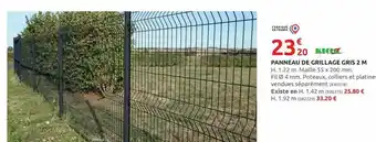 Rural Master Panneau de grillage gris 2m offre
