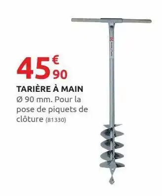 Rural Master Tarière à main offre