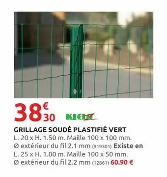 Rural Master Grillage soudé plastifié vert offre