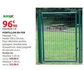 Rural Master Portillon en fer offre