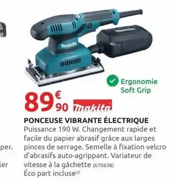 Rural Master Ponceuse vibrante électrique offre